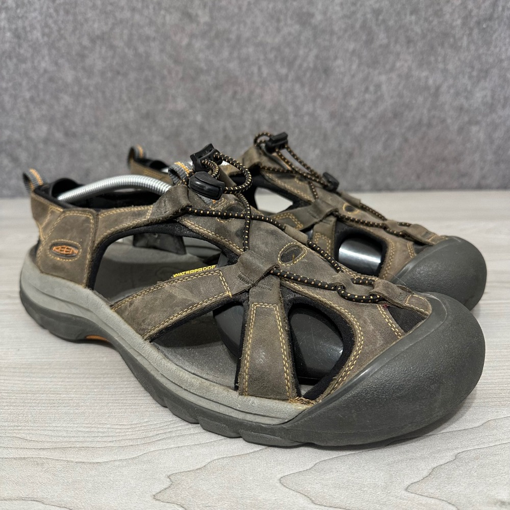 KEEN Venice H2 Sandals Mens Size 14 Brown Hiking Waterproof Outdoor Shoes